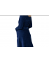Relax 1416009, Ρόμπα Γυναικεία σταυρωτή από  βελούδο σε άνετη γραμμή  με δύο τσέπες,  ΜΠΛΕ ΣΚΟΥΡΟ
